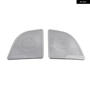 テスラ モデル3 2019 2020 アクセサリー フロントコラム ルーフ ホーン フード モデル3 スピーカー カバー 装飾 スパンコール モデルスリー カー - Trunk cover Sliver