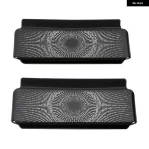 テスラ モデル3 2019 2020 アクセサリー フロントコラム ルーフ ホーン フード モデル3 スピーカー カバー 装飾 スパンコール モデルスリー カー - Under seat Black