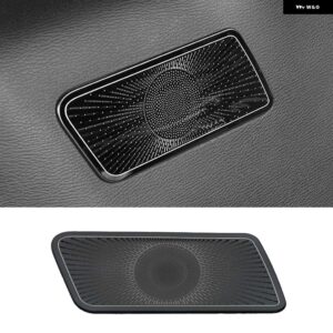 三菱 アウトランダー 2022 2023 2024 車ドア オーディオ スピーカー スピーカー フレーム ホーン 装飾 カバー トリム インテリア アクセサリー - Middle door Black