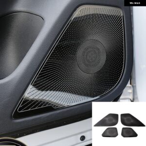 三菱 アウトランダー 2022 2023 2024 車ドア オーディオ スピーカー スピーカー フレーム ホーン 装飾 カバー トリム インテリア アクセサリー - Door -Black