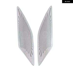 VW フォルクスワーゲン ゴルフ 7 MK7 2014-2018 2019 2020 インテリア フロント ステレオ スピーカー カバー トリム カー スタイリング - sliver