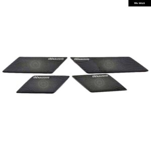 VW フォルクスワーゲン アルテオン 2017 2018 2019 車ドア ラウド スピーカー サウンド クローム スピーカー カバー トリム フレーム ステッカー インテリア - black