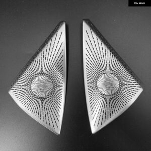 カー スタイリング ドア スピーカー A オーディオ スピーカー カバー トリム ステッカー アクセサリーパーツC クラス W204 C180 C200 2008-2014 - 2 PC2