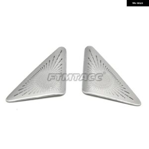 ステンレス 製車ドア スピーカー Aピラー インナー ドアハンドル 読書灯 オーディオ ホーンカバー トリム フォルクスワーゲン ビートル 2013-2018 - A Pillar Silver