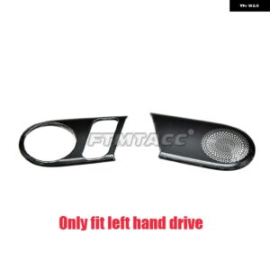 ステンレス 製車ドア スピーカー Aピラー インナー ドアハンドル 読書灯 オーディオ ホーンカバー トリム フォルクスワーゲン ビートル 2013-2018 - Handle Black