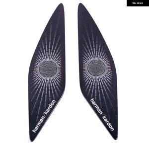 VW ゴルフ 8 MK8 2020 - 23 ダッシュボード スピーカー カバー ステッカー トリム アクセサリー LHD カー スタイリング オーディオ スピーカー - Black5