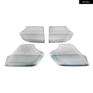 ホンダ CR-V CRV 2017 2018 2019 ステンレス 製 カーゲート ドア スピーカー パッド オーディオ スピーカー カバー トリム フレーム ステッカー - White