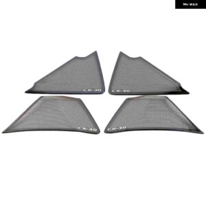 カー オーディオ スピーカー カバー トリム ドア スピーカー カバー トリム カーアクセサリー インテリア マツダ CX-30 CX 30 CX30 2020 - black