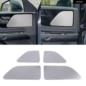 リンカーン アビエーター 2020 2021 カー スタイリング ステンレス カードア オーディオ スピーカー オートツイーター 装飾 カバー トリム 3D ステッカー - Low configuration4