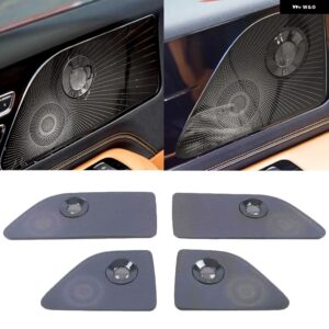 リンカーン アビエーター 2020 2021 カー スタイリング ステンレス カードア オーディオ スピーカー オートツイーター 装飾 カバー トリム 3D ステッカー - high configuration