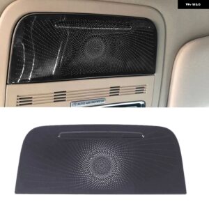 リンカーン アビエーター 2020 2021 カー スタイリング ステンレス カードア オーディオ スピーカー オートツイーター 装飾 カバー トリム 3D ステッカー - black