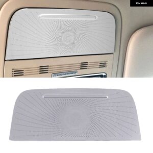 リンカーン アビエーター 2020 2021 カー スタイリング ステンレス カードア オーディオ スピーカー オートツイーター 装飾 カバー トリム 3D ステッカー - Sliver2