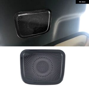 リンカーン アビエーター 2020 2021 カー スタイリング ステンレス カードア オーディオ スピーカー オートツイーター 装飾 カバー トリム 3D ステッカー - black3