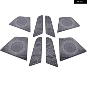 シュコダ コディアック 2017 - 20 カー オーディオ スピーカー ドア スピーカー トリム ステッカー インテリア トリム ドア オーディオ スピーカー カバー - black