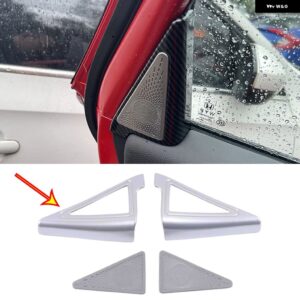 ホンダ シビック 11代目 2022 2023 車 ダッシュボード エアベント カバー ドア スピーカー ホーン オーディオ 装飾 ステッカー フレーム アクセサリー - Sliver9