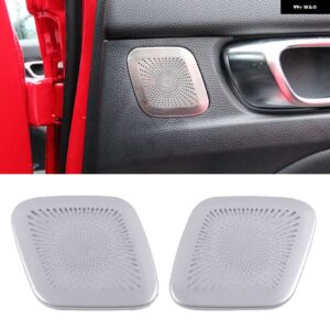 ホンダ シビック 11代目 2022 2023 車 ダッシュボード エアベント カバー ドア スピーカー ホーン オーディオ 装飾 ステッカー フレーム アクセサリー - sliver