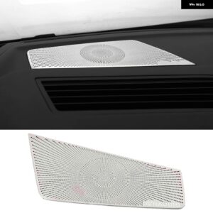 VW フォルクスワーゲン トゥアレグ CR7 2017-2019 車ドア スピーカー サウンド クローム スピーカー カバー トリム フレーム ステッカー インテリア - Yellow