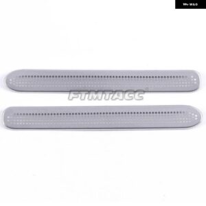 BMW 3 5 6シリーズ ステンレス シルバー ブラック シート AC ヒーター フロア エアコン ダクト ベント アウトレット グリル カバー 2個 - Sliver For 3 series