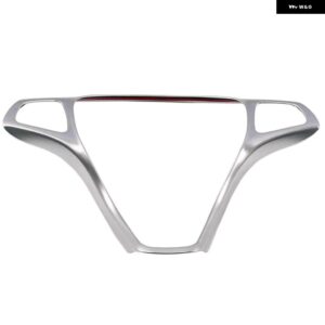 車 スタイリング ステアリングホイール ボタン フレーム 装飾 カバー ステッカー トリム メルセデス ベンツ C クラス W205 E クラス W213 GLC X253オート - White