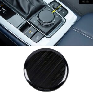 マツダ CX-30 CX30 2020 2021 ブラック インテリア ミドル パネル センター コントロール カバー トリム カーアクセサリーモールディングガーニッシュLHD - Black Steel4