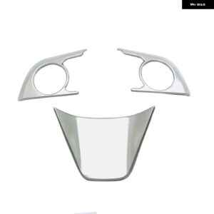 車 ステアリングホイール パネル ABSレッド/マット/木目/カーボンカバー トリム トヨタ ヴェンザ/ハリアー2021 2022 - sliver