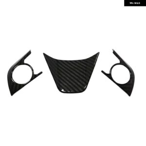車 ステアリングホイール パネル ABSレッド/マット/木目/カーボンカバー トリム トヨタ ヴェンザ/ハリアー2021 2022 - carbon fiber