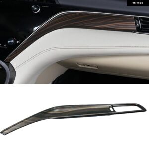 木製 装飾 トヨタ カムリ 2018 2019 2020 カーセンター コンソール シート アームレスト ボックス カバー 中央 アームレスト パネル トリム - Peach Color3