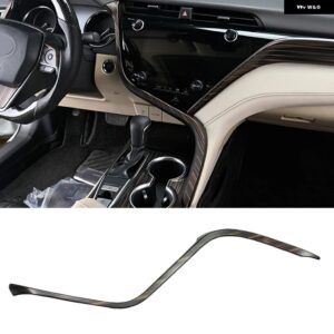 木製 装飾 トヨタ カムリ 2018 2019 2020 カーセンター コンソール シート アームレスト ボックス カバー 中央 アームレスト パネル トリム - Peach Color4