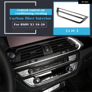 カー スタイリング ギア シフト パネル カバー トリム コンソール ウォーターカップデコレーションストリップ ステッカー BMW X3 G01 - red