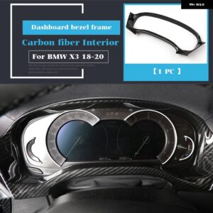 カー スタイリング ギア シフト パネル カバー トリム コンソール ウォーターカップデコレーションストリップ ステッカー BMW X3 G01 - black