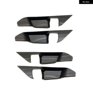 トヨタ RAV4 2019 - 21 車内 ABS ピーチウッド 車内 ドアハンドル カバー アームレスト モールディング トリム ステッカー ストリップ - Peach Wood Style7