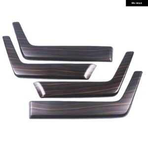 トヨタ RAV4 2019 - 21 車内 ABS ピーチウッド 車内 ドアハンドル カバー アームレスト モールディング トリム ステッカー ストリップ - Peach Wood Style3