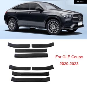 ABS カーボン ウェルカムペダル ドアシル スカッフプレート ガード プロテクター カバー メルセデス ベンツ AMG GT A200 B200 GLB GLC GLE GLS - GLE Coupe