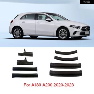 ABS カーボン ウェルカムペダル ドアシル スカッフプレート ガード プロテクター カバー メルセデス ベンツ AMG GT A200 B200 GLB GLC GLE GLS - A180 A200