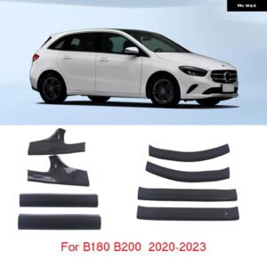 ABS カーボン ウェルカムペダル ドアシル スカッフプレート ガード プロテクター カバー メルセデス ベンツ AMG GT A200 B200 GLB GLC GLE GLS - B180 B200 20-23