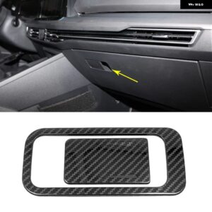 カーボン インテリア フォルクスワーゲン VW ゴルフ 8 MK8 2020 2021 LHD ウォーターカップカバー エアベント ウィンドウリフト スイッチ パネル トリム - Black Steel7