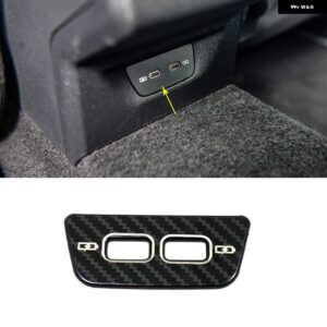 カーボン インテリア フォルクスワーゲン VW ゴルフ 8 MK8 2020 2021 LHD ウォーターカップカバー エアベント ウィンドウリフト スイッチ パネル トリム - Black Steel