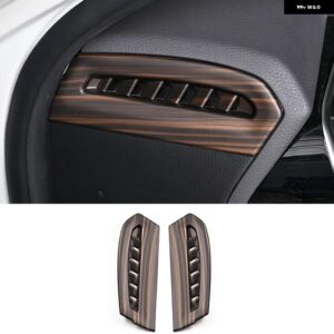 ステアリングホイール ボタン フレーム ギアヘッドノブカバー センターストリップ インテリア ステッカー ABSゴールデンウッド トヨタ カムリ2018 2019 2020 - Peach Color5