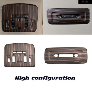 ステアリングホイール ボタン フレーム ギアヘッドノブカバー センターストリップ インテリア ステッカー ABSゴールデンウッド トヨタ カムリ2018 2019 2020 - high configuration