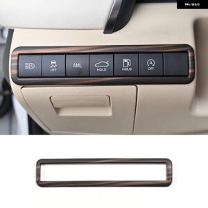 ステアリングホイール ボタン フレーム ギアヘッドノブカバー センターストリップ インテリア ステッカー ABSゴールデンウッド トヨタ カムリ2018 2019 2020 - Peach Color15