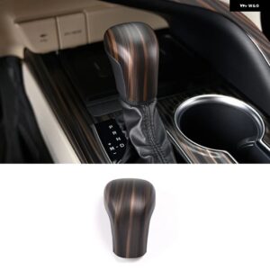 ステアリングホイール ボタン フレーム ギアヘッドノブカバー センターストリップ インテリア ステッカー ABSゴールデンウッド トヨタ カムリ2018 2019 2020 - Peach Color