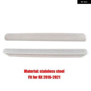 ステンレス ABS シート AC ヒーター フロア エアコン ダクト ベント アウトレット グリル カバー レクサス RX NX ES UX - For RX 16-21