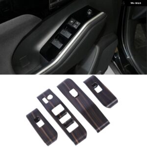 トヨタ ハイランダー 2020 2021 2022 内装 ウィンドウ リフト スイッチ パネル ステッカー ドア ハンドル トリム インナー アームレスト フレーム カバー - Glass Switch