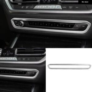 BMW G20 G28 325 3シリーズ 2019 2020 ABSカーボンクロームカーセンター コンソール ギア シフト デコレーション パネル カバー トリム - White