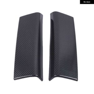 カー スタイリング メルセデス ベンツ B クラス W247 GLB X247 インテリア アクセサリー ウィンドウガラス リフティング ボタン フレーム カバー ステッカー - Carbon fiber Style5