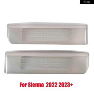 ステンレス シート ACヒーター フロア エアコン ダクト 通気口 吹き出し口 グリル カバー トヨタ シエナ アルファード ヴェルファイア ハリアー - Silver2