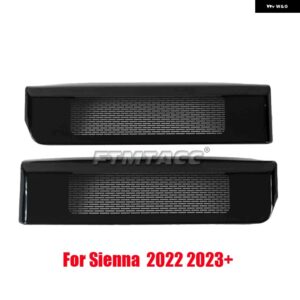 ステンレス シート ACヒーター フロア エアコン ダクト 通気口 吹き出し口 グリル カバー トヨタ シエナ アルファード ヴェルファイア ハリアー - black