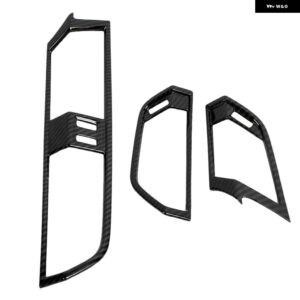 カー スタイリング 車内センター コンソール エアコン 装飾 トリム サイドエア アウトレット フレーム 装飾 カバー アウディ Q3 2019 LHD - ABS carbon fiber