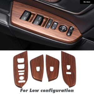 車内 装飾 ピーチウッド ホンダ CRV CR-V 2017 - 20 ピーチウッドグレイン センター コンソール CD パネル カバー トリム - Low configuration6