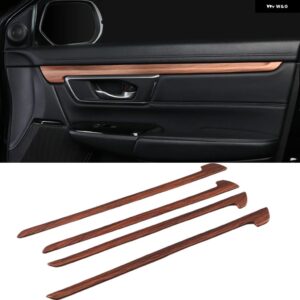 車内 装飾 ピーチウッド ホンダ CRV CR-V 2017 - 20 ピーチウッドグレイン センター コンソール CD パネル カバー トリム - Wood Color7